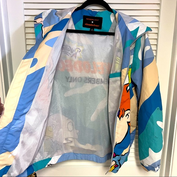 Nickelodeon X Members Only Size M Rugrats ALLOVER Camo Chucky/Tommy Wind… - Picture 5 of 12